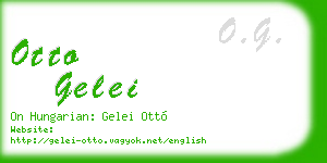 otto gelei business card